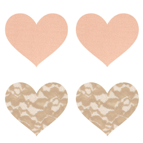 Nude Ambition Hearts Pasties