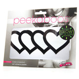 Glow In The Dark Hearts Pasties