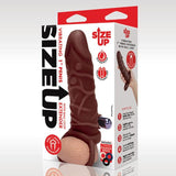 One Inch Vibrating Realistic Penis Extender With Ball Loop