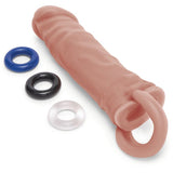 One Inch Realistic Penis Extender With Ball Loop