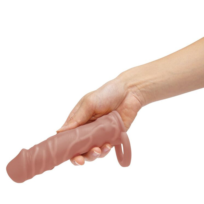 One Inch Realistic Penis Extender With Ball Loop