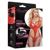 Remote Controlled Vibrating Strappy Lace Teddy