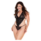 Remote Controlled Vibrating Lace And Mesh Triangle Teddy