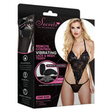 Remote Controlled Vibrating Lace And Mesh Triangle Teddy