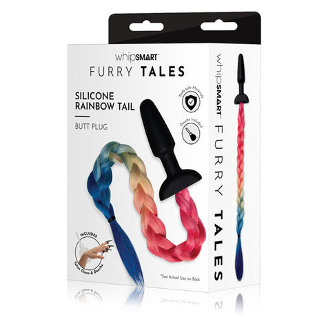 Silicone Plug With Rainbow Tail