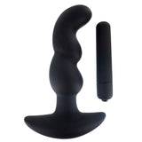Onyx Silicone Vibrating Anal Plug