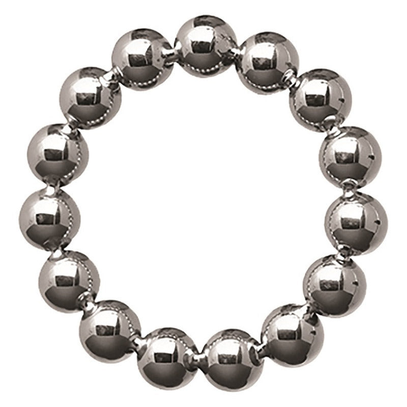 Meridian Stainless Steel Beaded Cockring