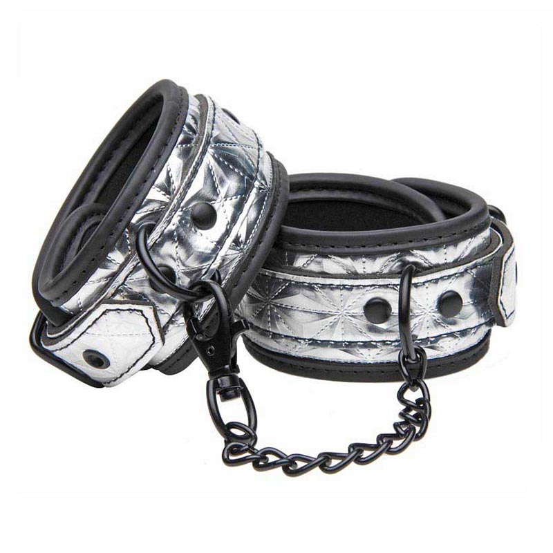 Cuffed Embellished Metallic Wrist Cuffs
