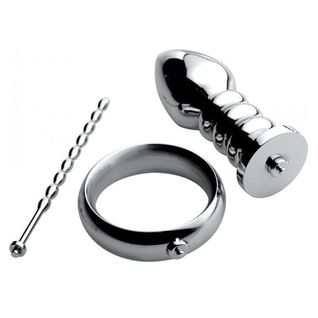 Deluxe Voltaic For Him Stainless Steel E-stim Kit