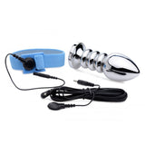 Vivid Uni-Polar Estim Cock & Ball Strap + Anal Plug