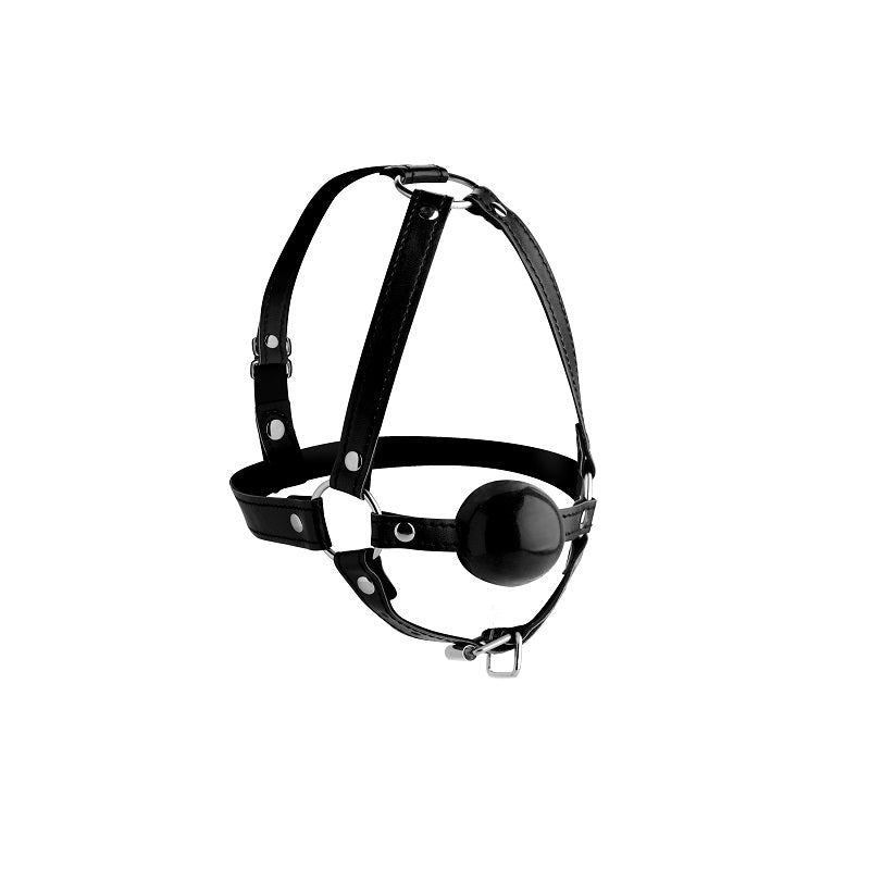 Head Harness with Ball Gag 1.5 Inch
