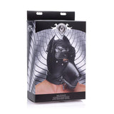 Muzzled Universal BDSM Hood with Removeable Muzzle