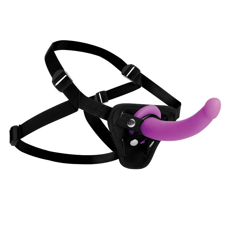 Navigator Silicone G-Spot Dildo with Harness
