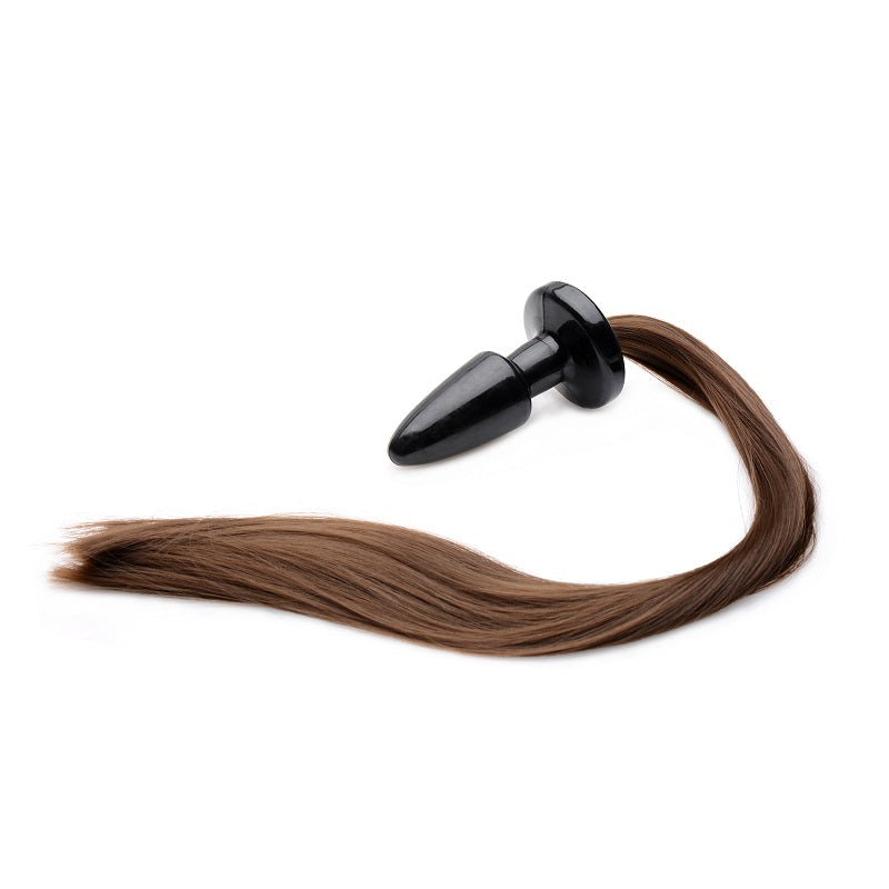 Brunette Pony Tail Anal Plug