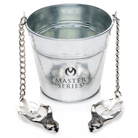 Slave Bucket Labia & Breast Clamps With Bucket