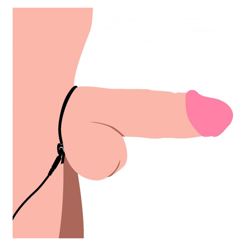 Jolted Cock & Ball Strap With Penis Stim