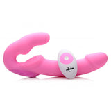 Silicone Strapless Strap On With Remote