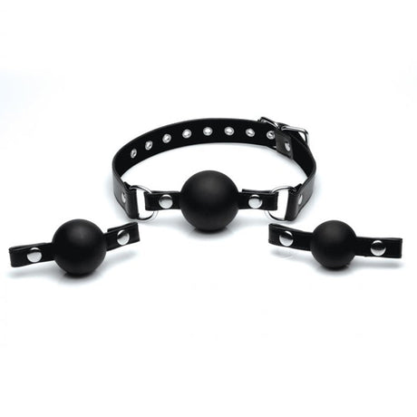 Interchangeable Silicone Ball Gag Set