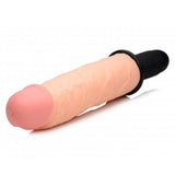Onslaught 13 Mode XXL Vibrating Giant Dildo - Flesh