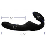 Pro Rider 9X Vibrating Silicone Strapless Strap-On with Remote Control