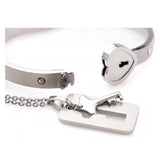 Cuffed Locking Bracelet & Key Necklace