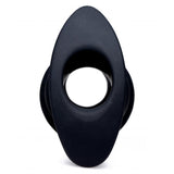 Silicone Ribbed Hollow Anal Plug - Medium