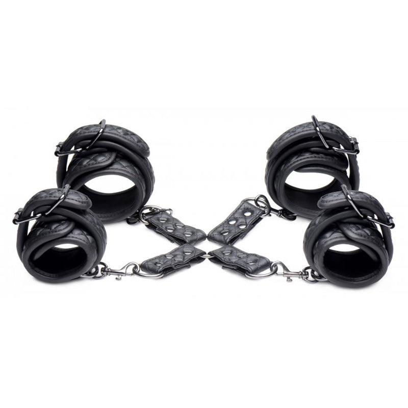 Concede Wrist and Ankle Restraint Set With Bonus Hog-Tie Adaptor