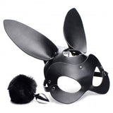 Bunny Tail Anal Plug and Mask Set