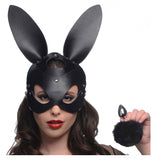 Bunny Tail Anal Plug and Mask Set
