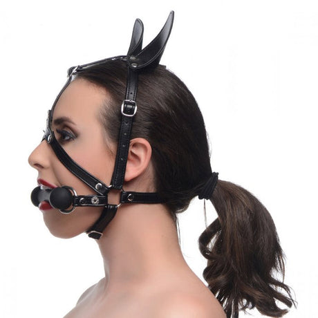 Dark Horse Pony Head with Silicone Bit