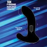 10X P-MASSAGE Prostate Stimulator with Stroking Bead