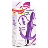 Rolling Purple Bumpy Anal Plug