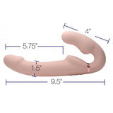 Remote Control Inflatable Vibrating Silicone Ergo Fit Strapless Strap-On