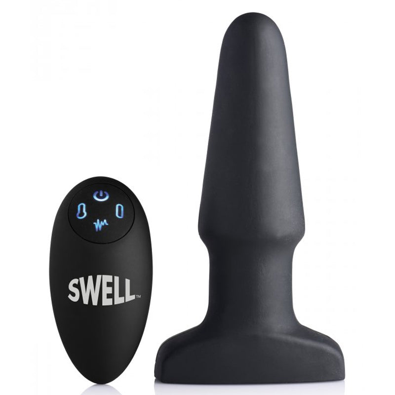 Worlds First Remote Control Inflatable 10X Vibrating Silicone Anal Plug