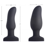 Worlds First Remote Control Inflatable 10X Vibrating Curved Silicone Anal Plug
