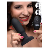 Worlds First Remote Control Inflatable 10X Vibrating Missile Silicone Anal Plug