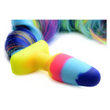 Rainbow Unicorn Tail Anal Plug