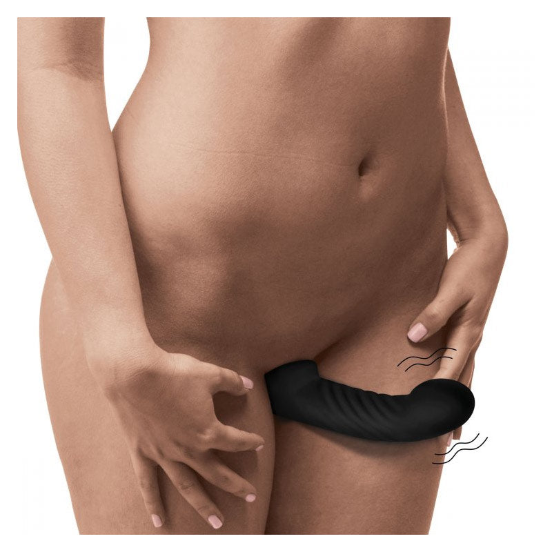 10X Swirl Ergo-Fit Inflatable & VibratingStrapless Strap-On
