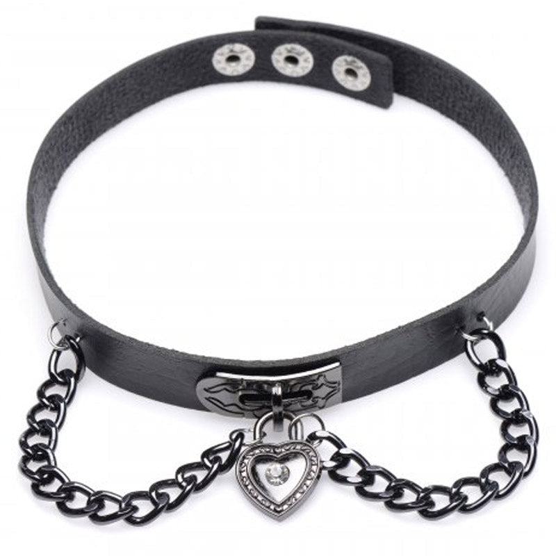 Gothic Heart Chain Choker