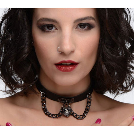 Gothic Heart Chain Choker