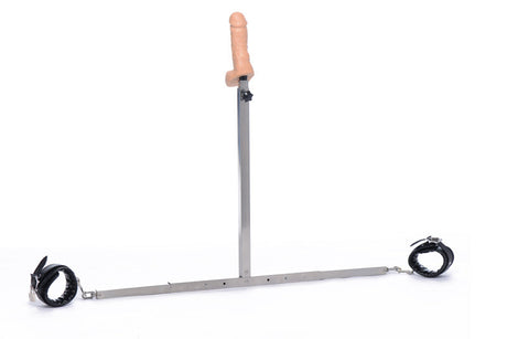 Squat Anal Impaler with Spreader Bar and Cuffs