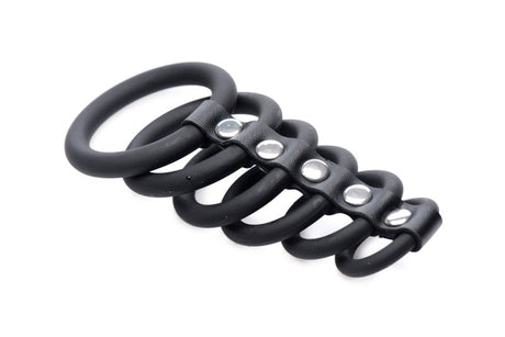 6 Ring Silicone Chastity Device