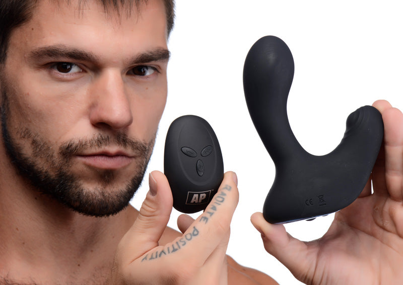 10X P-Pulse Taint Tapping Silicone Prostate Stimulator with Remote