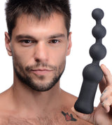Deluxe Voodoo Beads 10X Silicone Anal Beads Vibrator