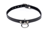Collared Vixen Silver Ring Slim Choker