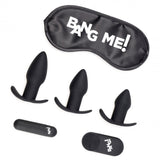 Bang Backdoor Adventure 3pc Butt Plug Set, Bullet, & Blindfold Kit