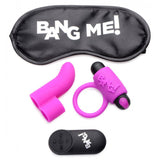 Bang Couples Love Ring, Finger Vibe, Bullet, & Blindfold Kit
