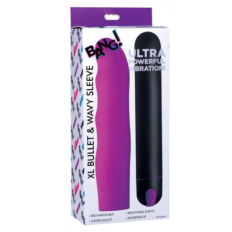 Bang XL Bullet & Wavy Silicone Sleeve
