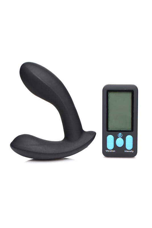E-Stim Pro Silicone Vibrating Prostate Massager with Remote Control