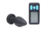 E-Stim Pro Silicone Vibrating Anal Plug with Remote Control